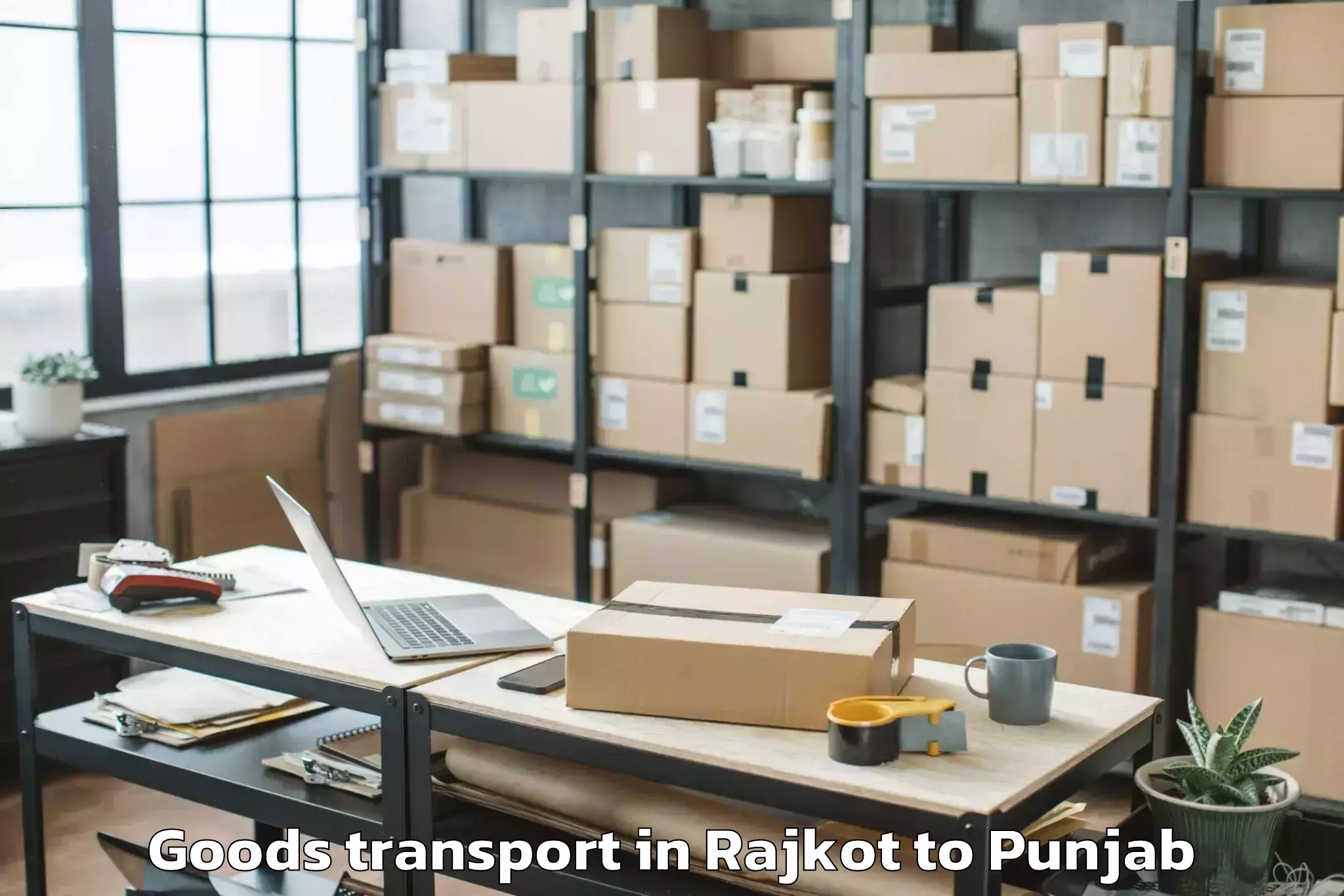 Affordable Rajkot to Banur Goods Transport